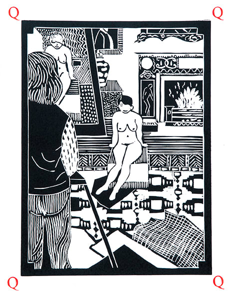 Dione Verulam, q is for questing (Unframed)