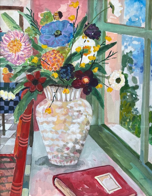 Lottie Cole, Vase at Window (Hungerford Gallery)