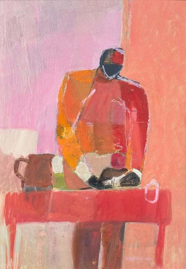 Dafila Scott, Figure with Small Animal