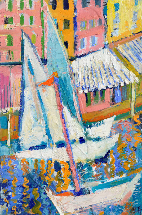 Emma Haggas, Boats and Shops at Portofino