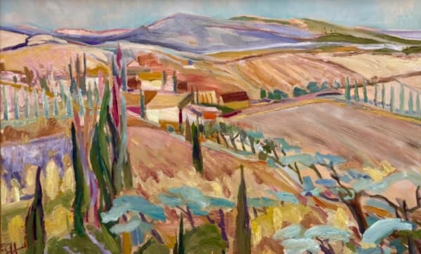 Emma Haggas, French Village, Provence (Hungerford Gallery)