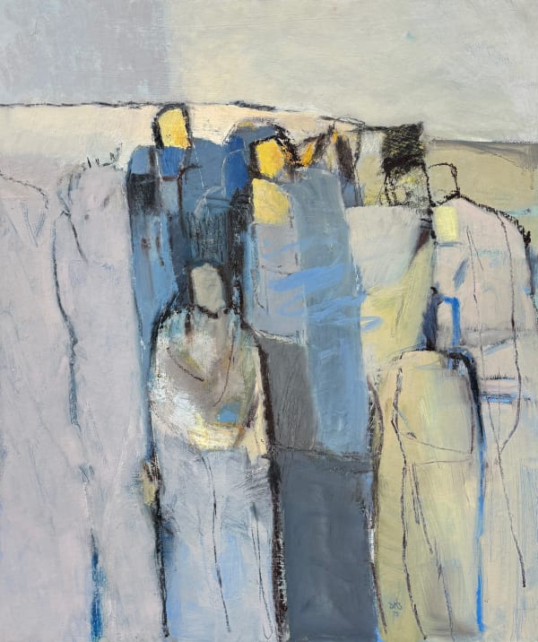 Dafila Scott - Figure Group on Grey (London Gallery)