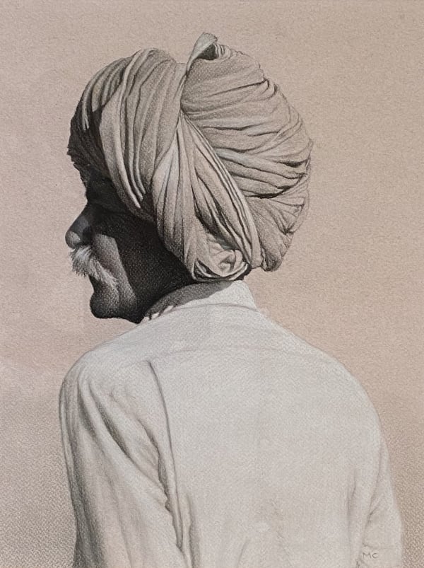 Mark Clark, Rajasthani Man, Pushkar III (Hungerford Gallery)