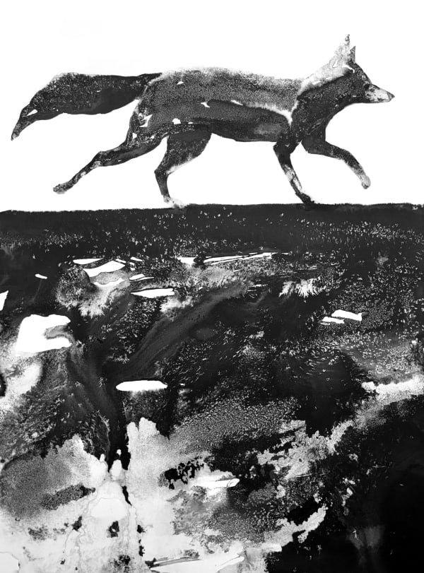 James Roberts, Running Fox (Hungerford Gallery)