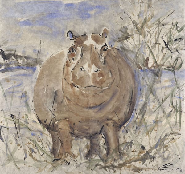 Christine Seifert, Hippo Watching (Hungerford Gallery)