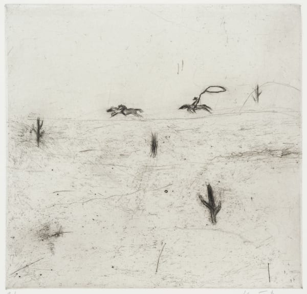 Kate Boxer, Cowboy Chase (Unframed)