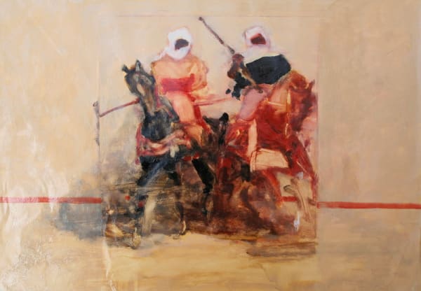 Antoine de La Boulaye, Two Orientalist Horsemen (London Gallery)
