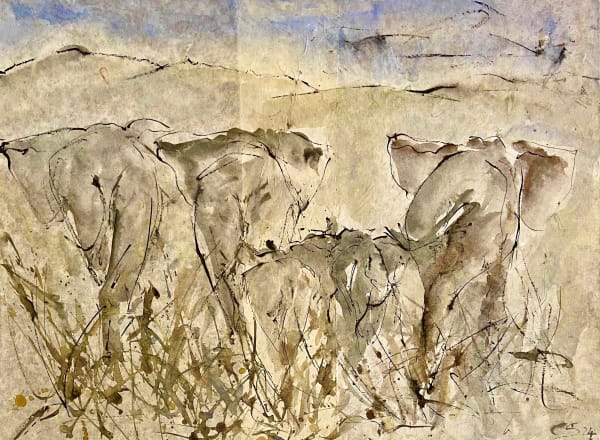 Christine Seifert, Elephants (Hungerford Gallery)