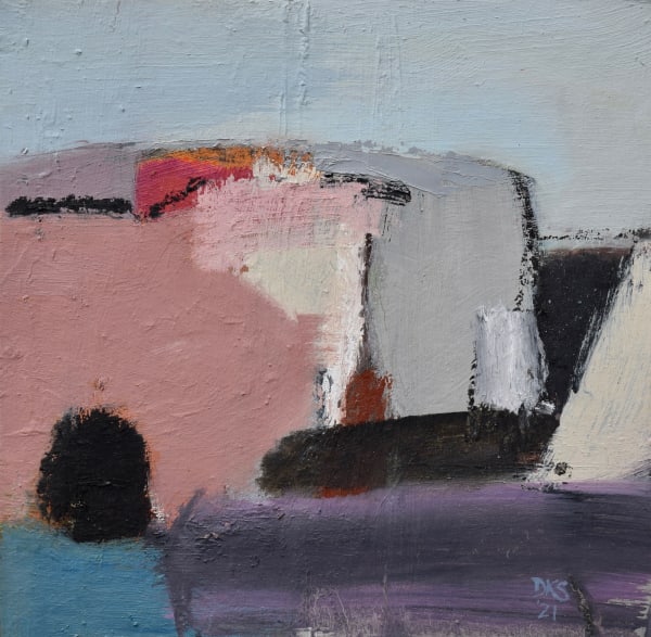 Dafila Scott, Pink and Grey Landscape (London Gallery)
