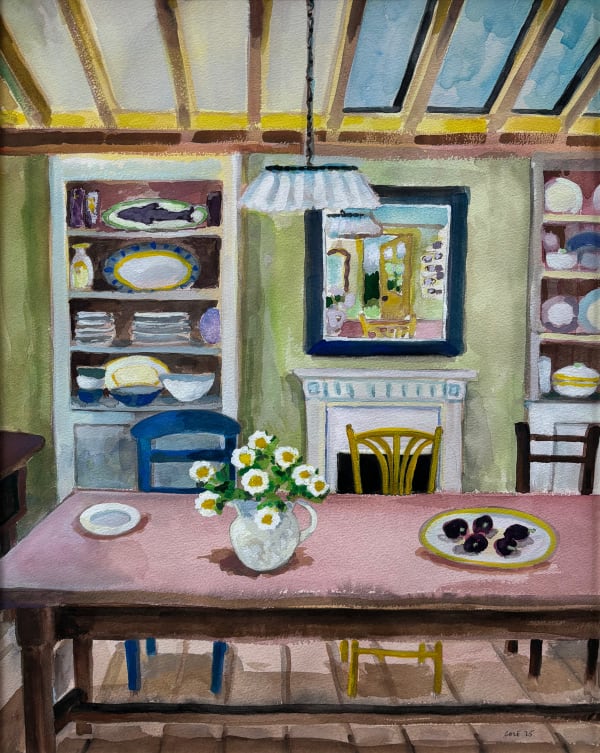 Lottie Cole, Kitchen with Skylights and Plums (Hungerford Gallery)