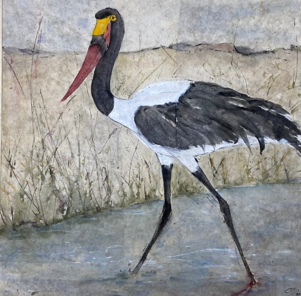 Christine Seifert, Saddle Billed Stork (Hungerford Gallery)