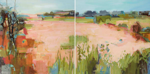 Kate Rhodes, The Quiet Between (Diptych) (Unframed) (London Gallery)