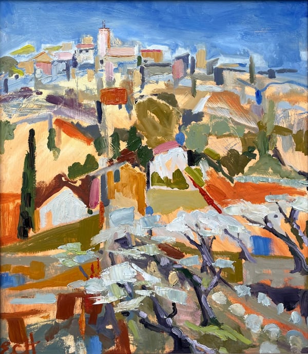 Emma Haggas, Hill Top Village, Provence (Hungerford Gallery)