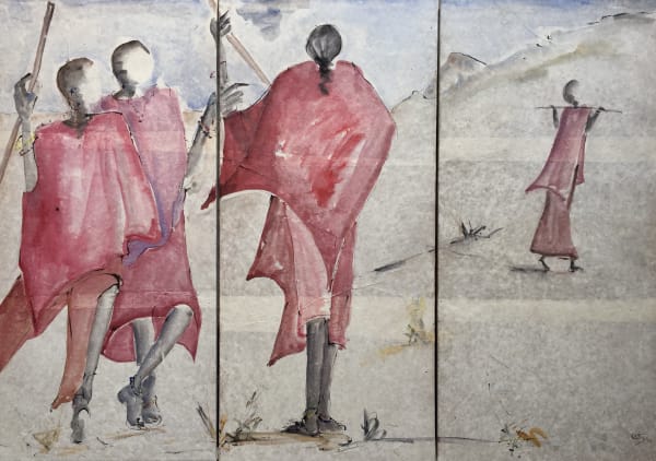 Christine Seifert, Maasai Triptych (Hungerford Gallery)