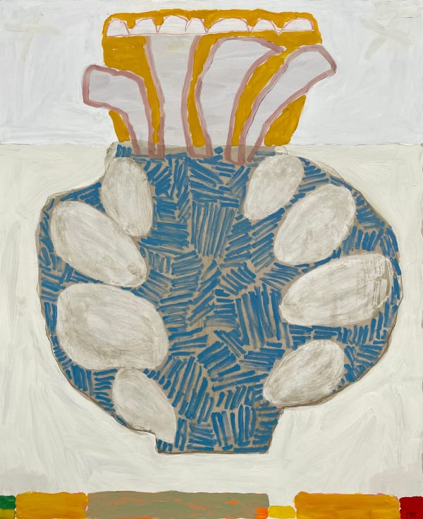 David Pearce, Faceted Blue Vase (London Gallery)