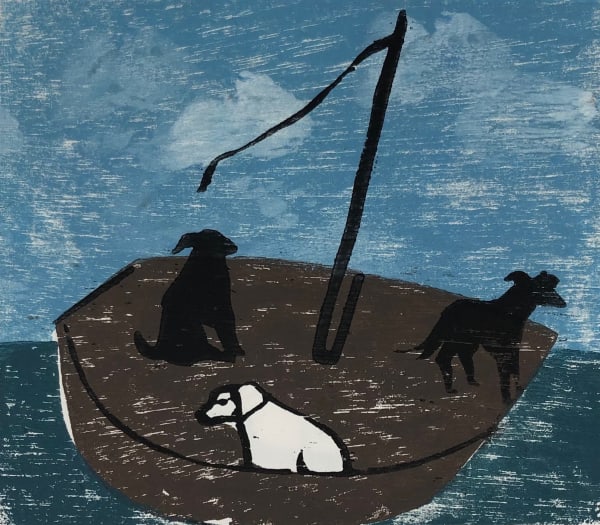 Keith Purser, Dogs on a Boat (Cloud) (London Gallery)