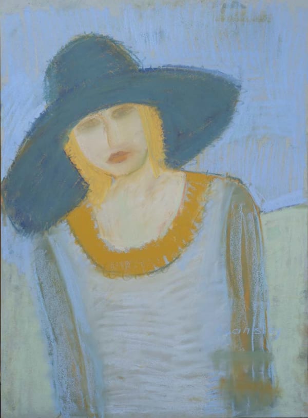Bridget Lansley, Girl in the Aquamarine Hat