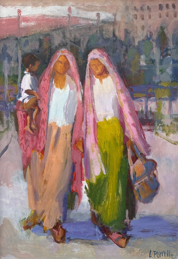 Lucy Powell, Sisters in Saris (Hungerford Gallery)