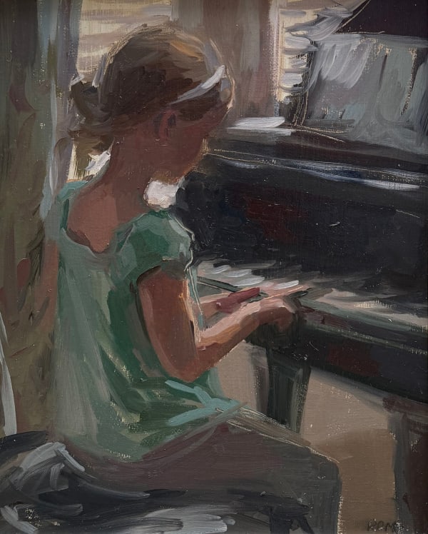 Rachel Wright, Pausing before Playing (Hungerford Gallery)
