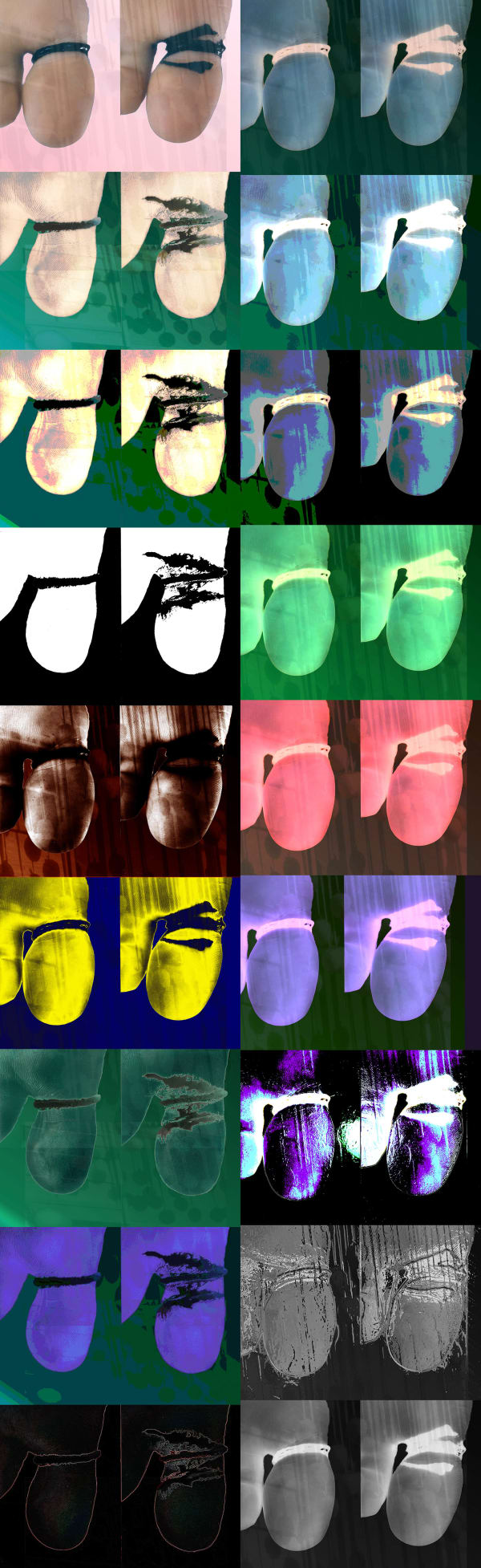 Kaethe Kauffman, #1Toes © Kaethe Kauffman 2022 limited edition print on silk 350-5 x15, 2022