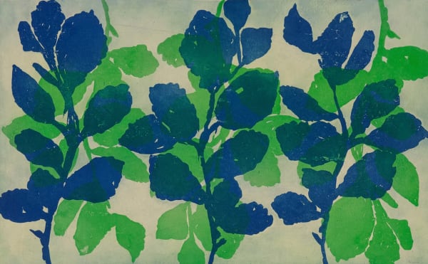 Nancy Azara Golden Treasures 17, 2016 monoprint on vellum 13 x 17