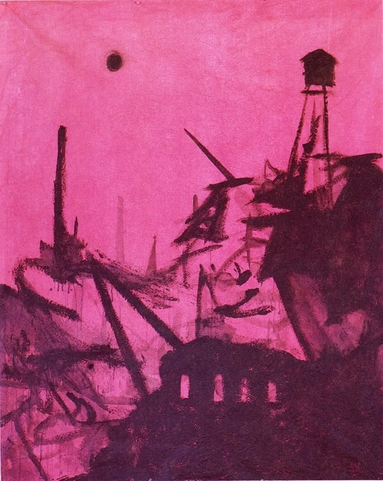 Watertower, 1993, 77 x 64
