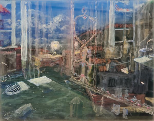 Grand Canal, Huge Rococo Mirror, Inside Over Outside, 2022