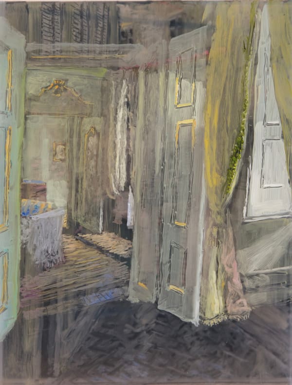 Apartment in Lucca, Sunny Afternoon Inside Over Rainy Afternoon Outside, 2022