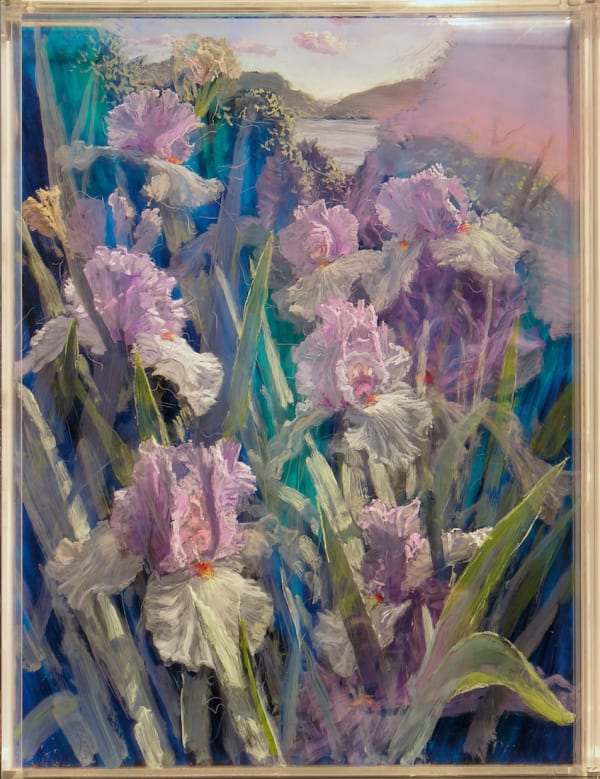 Irises and River, Evening Under Afternoon , 2021