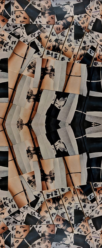 Knee Tree © Kaethe Kauffman 2022 limited edition print on silk10x4-100, 2022