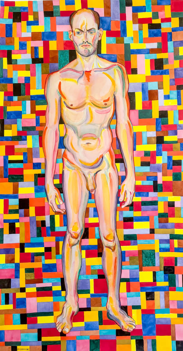 Bruce Cahn Standing Caucasian Man, 2000 76" x 42" | 193 x 106 cm