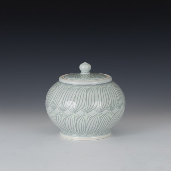 Adam Field, Small Covered Porcelain Jar
