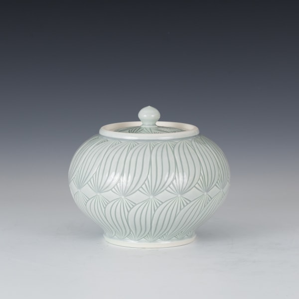 Adam Field, Medium Covered Porcelain Jar with Lid