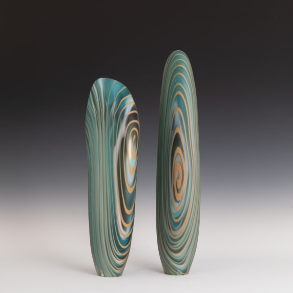 Treg Silkwood, Blue Mahoe Pair, 2023