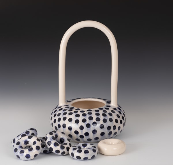 Bill Heiderich - Basket with Blue Dots , 2013