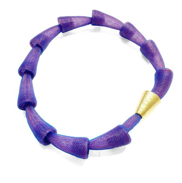 Michal Lando - Pod Necklace - Blue + Red, 2024
