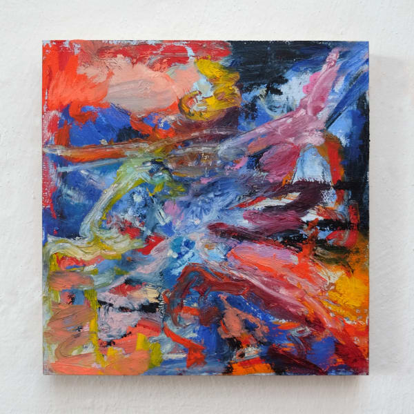 Catherine Goodman Flight of fancy, 2024 Oil stick on panel 20x20x1.8cm