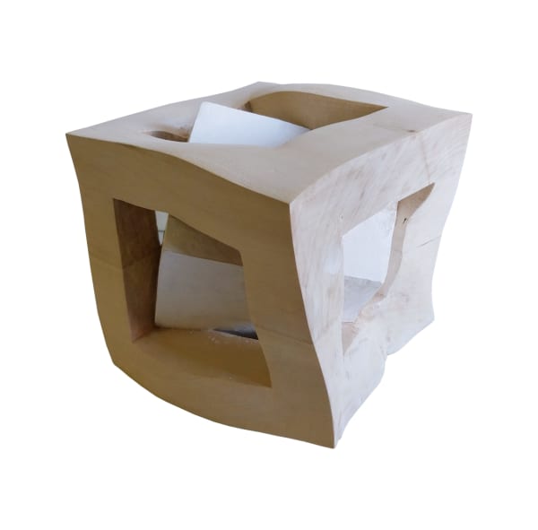 Egon Digon Captured, 2024 Carved limewood 20x20x20cm