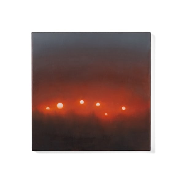 Andrew McIntosh Many Sunsets, 2024 Oil on traditional gesso 20x20x1.8cm