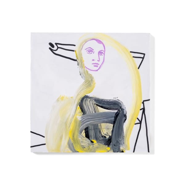 David Humphrey Engineer's Holiday, 2024 Acrylic on panel 20x20x1.8cm