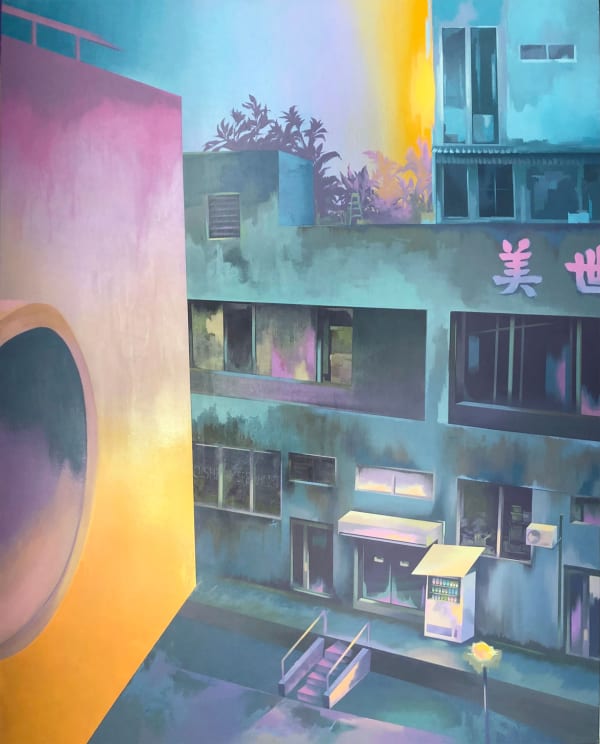 Shen Jiaqi, Bright Lights on Shuttered Shops, 2022