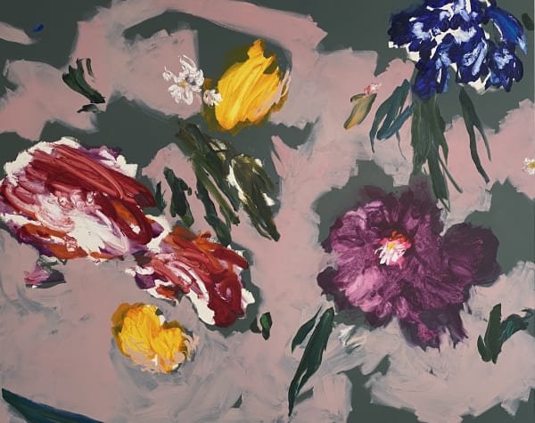 Gaël Davrinche, Fireworks In Pink Grey, 2022