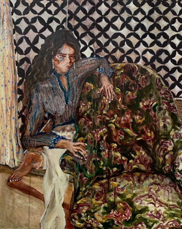 Aisha Rosli, Old Green Chair, 2021