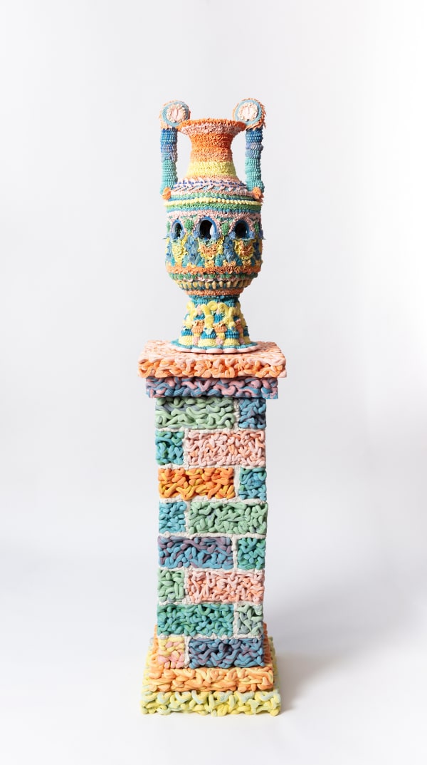 Ebony Russell, Polychrome Volute Krater I, 2025