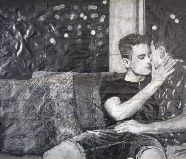 James Robert Morrison, There is never more than a fag paper between them - Theo and Oliver, 2023