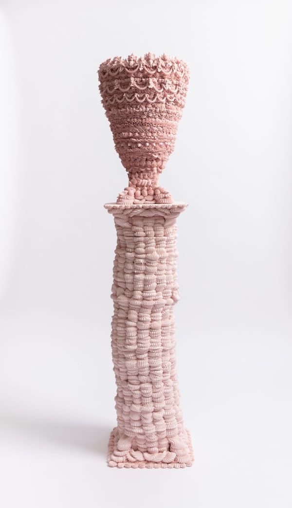 Ebony Russell, Decorative Urn: Pink and Useless, 2024