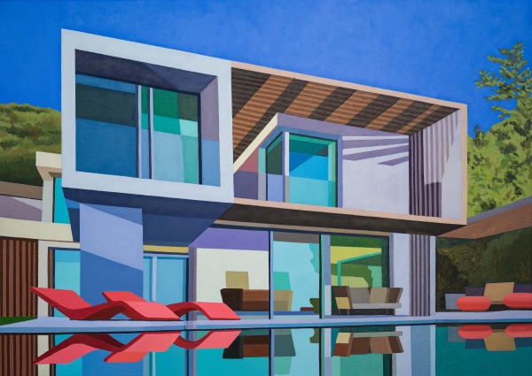 Andy Burgess, Summer Retreat : House on a Hill, 2021