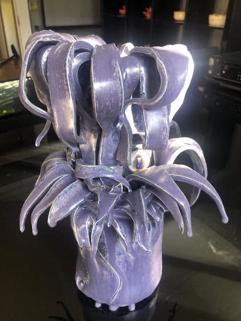 Kate Braine, Two Eyes Three Toes, Purple Monster No.6, 2022