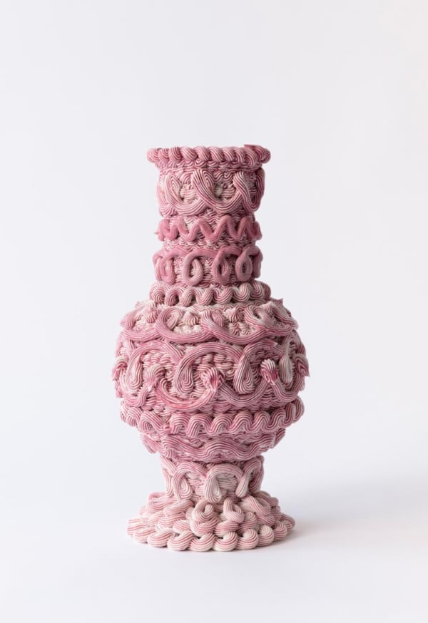 Ebony Russell, Suspiciously Beautiful: Loopy Loop Rose Bottle, 2025