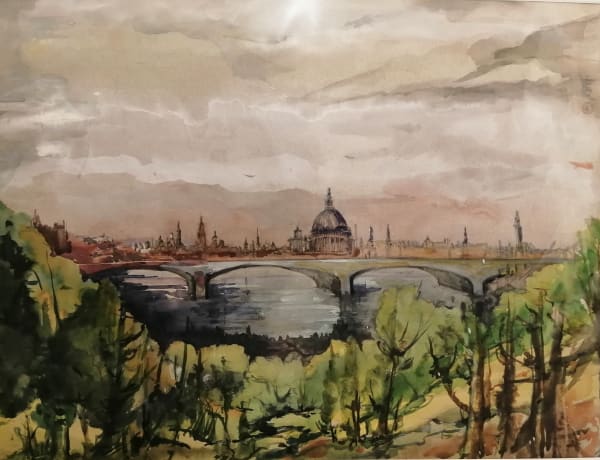 Tuëma Pattie, St Pauls from Greenwich, 1961